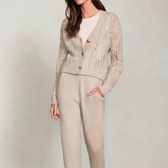 Naked Cashmere Natasha Cable Knit Cardigan, Size M - Picture 8 of 12